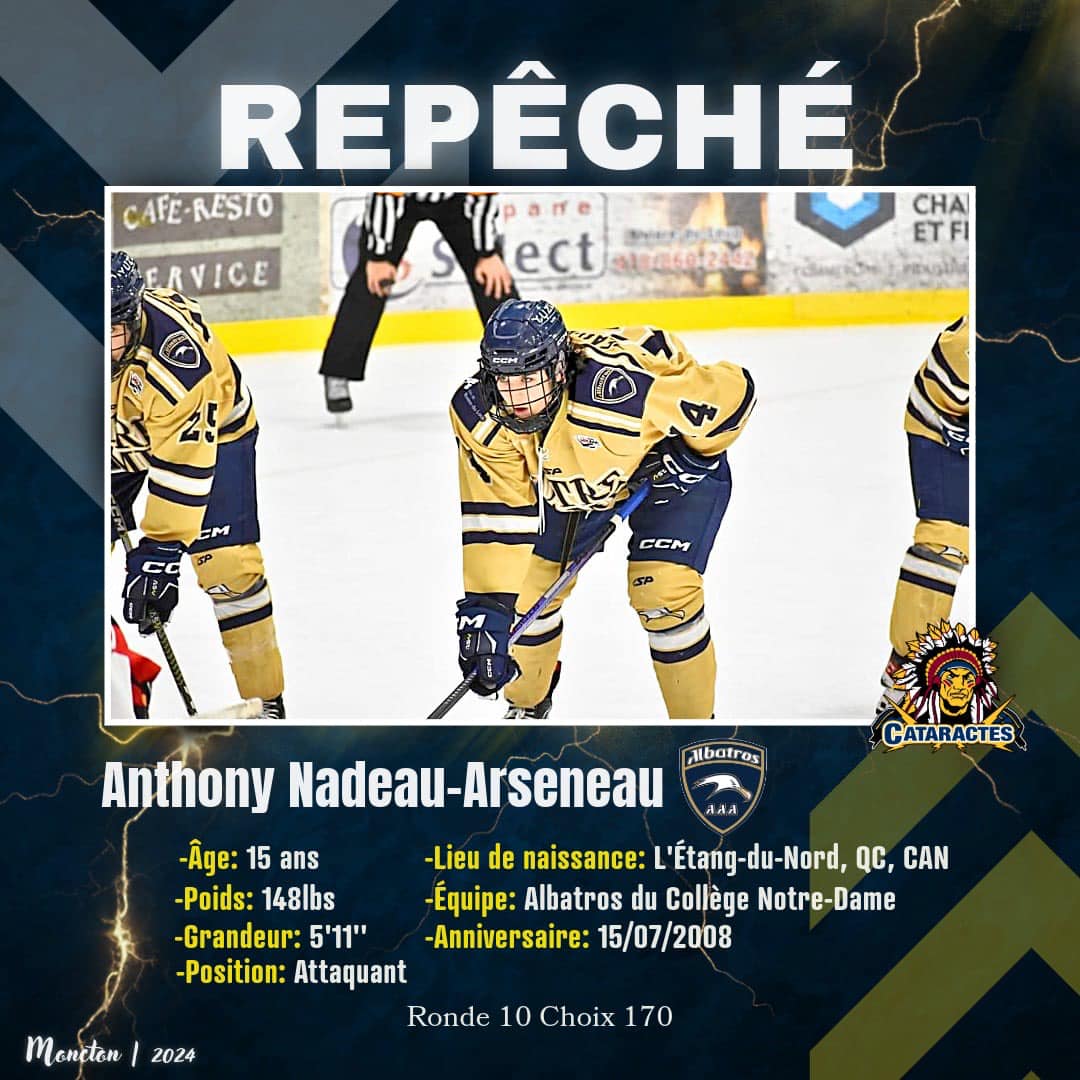 Anthony Nadeau Arseneau Rep Ch Par Les Cataractes De Shawinigan